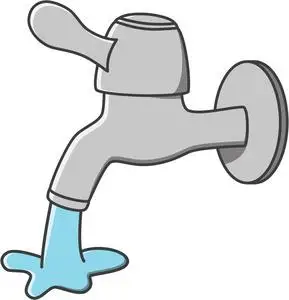 水龙头涂鸦水龙头水矢量卡通插画照片