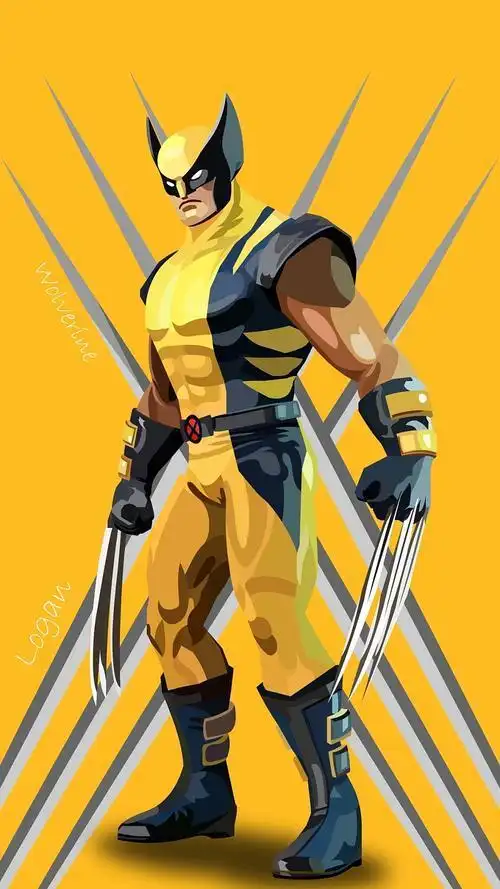 彩色金刚狼简笔画一步一步