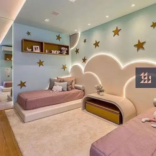 家里有两个孩子,这样的家居装饰也太好看了