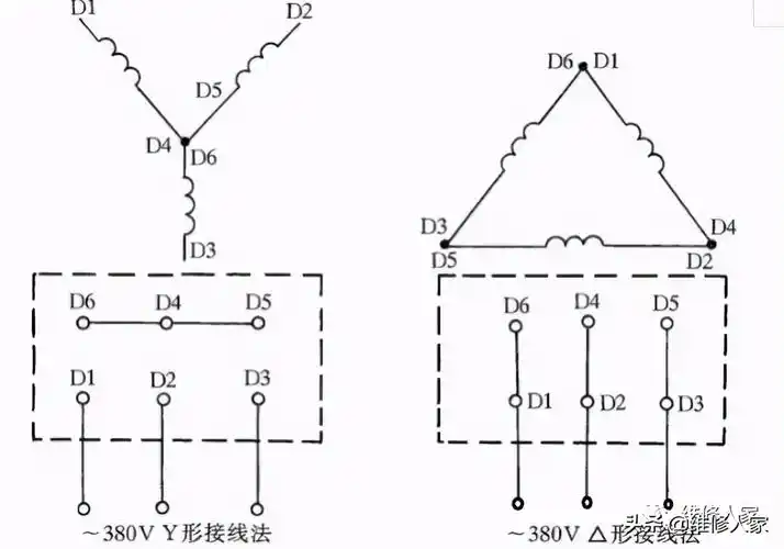 最常见的电机接线方法图解