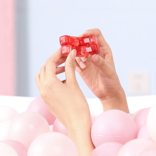 小米多彩指尖积木盲盒多色解压益智拼装玩具减压定制礼品刻字logo