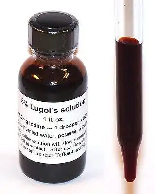 lugols iodine solution, 1 fluid ounce (30ml), 5% iodine