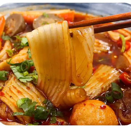 东北大妈砂锅大宽粉315g鲜土豆粉火锅宽粉麻辣烫粉带料包土豆粉