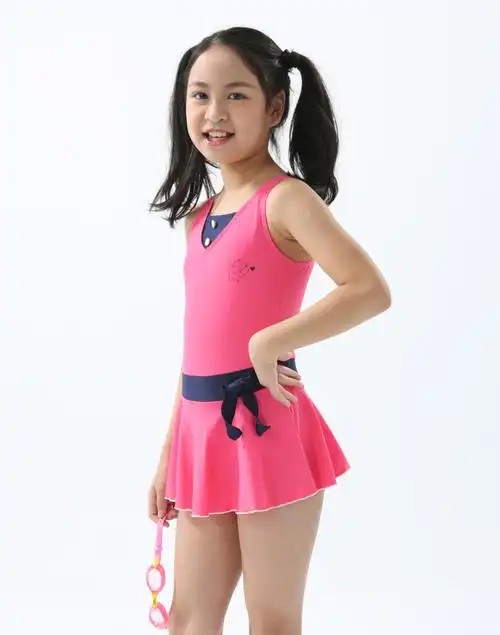 haolang 粉红甜心女童连身裙泳衣