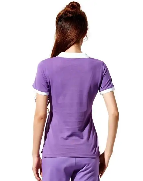 舒适透气 女淡紫色短袖t恤 款式新潮