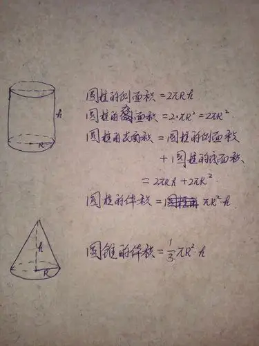 圆锥体积呢?希望各位老师