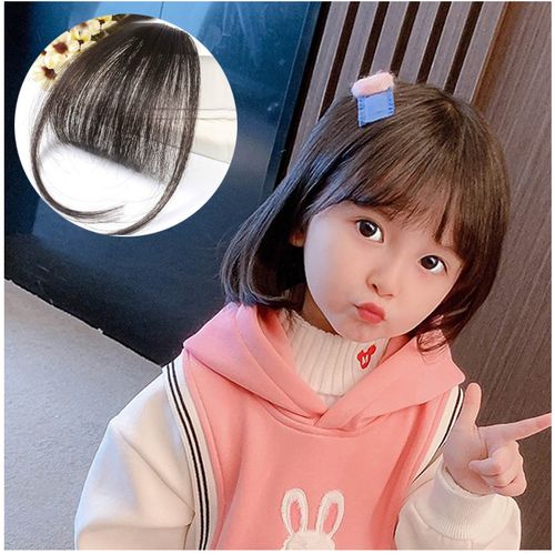3d空气刘海假发女童网红假刘海女自然儿童仿真发刘宝宝假发刘海片