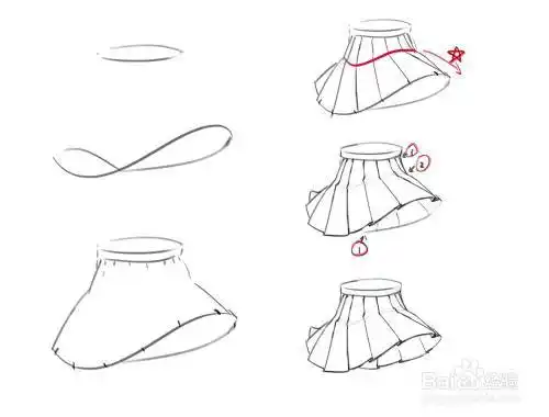 绘画教程:jk百褶裙绘制教程