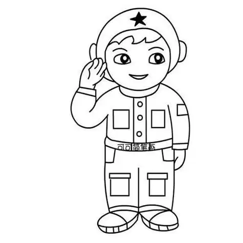 飞行员简笔画法