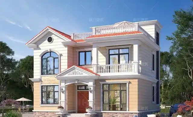 外观端庄有质感,农村建房高光时刻|坡屋顶|别墅|结构形式_新浪新闻