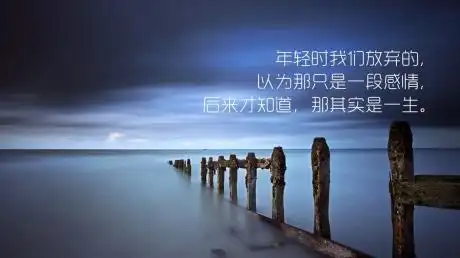 人生最大的过错,是错过