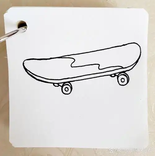 简笔画-滑板车-第24天