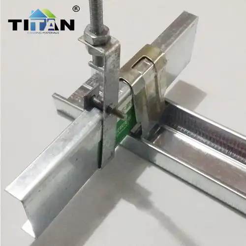 国标38吊卡轻钢龙骨配件集成吊顶丝杠吊钩龙骨吊卡石膏板吊顶