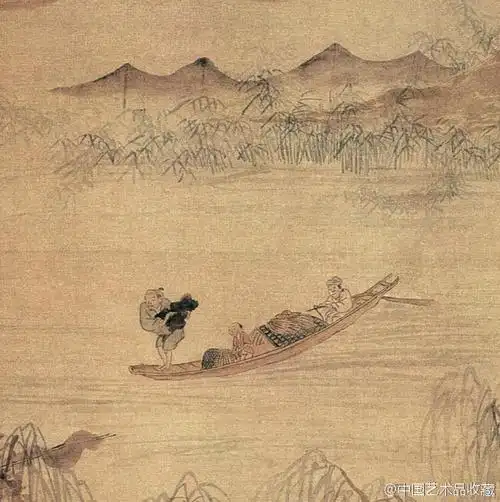 吴门画派#【 明 陆治 《幽居乐事图》 】册页,绢本设色,29.2×51.