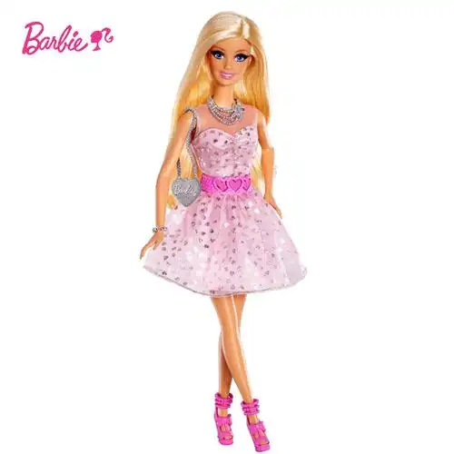 正品美泰barbie芭比娃娃女孩玩具梦想豪宅之会话芭比bbx85 可录音