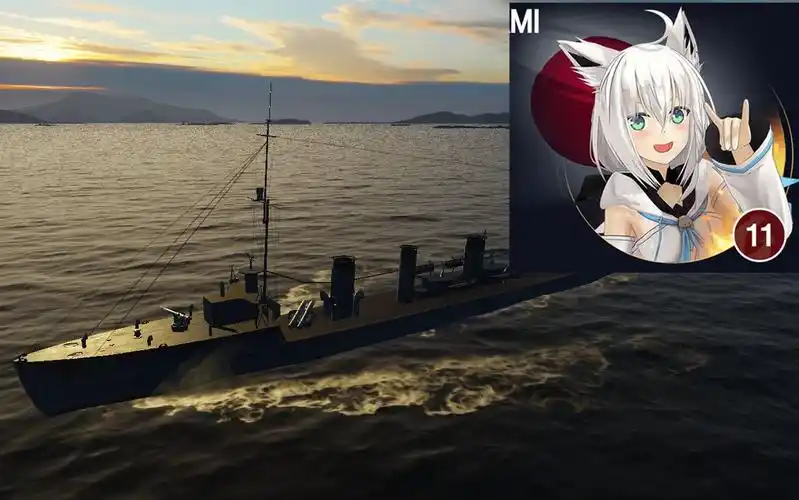 战舰世界白上吹雪舰长矶风号驱逐舰