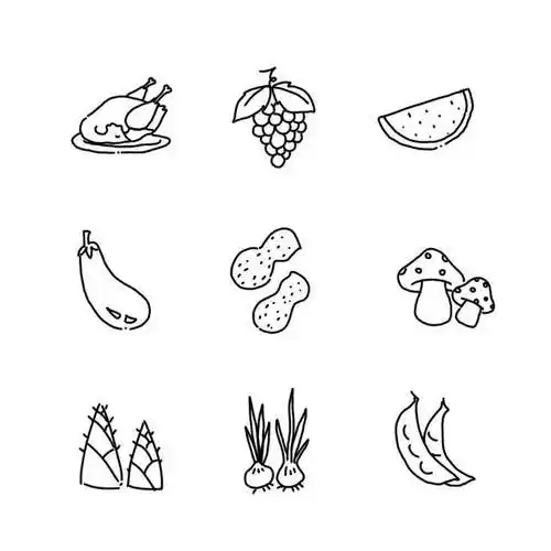 饭菜简笔画 饭菜简笔画图片大全