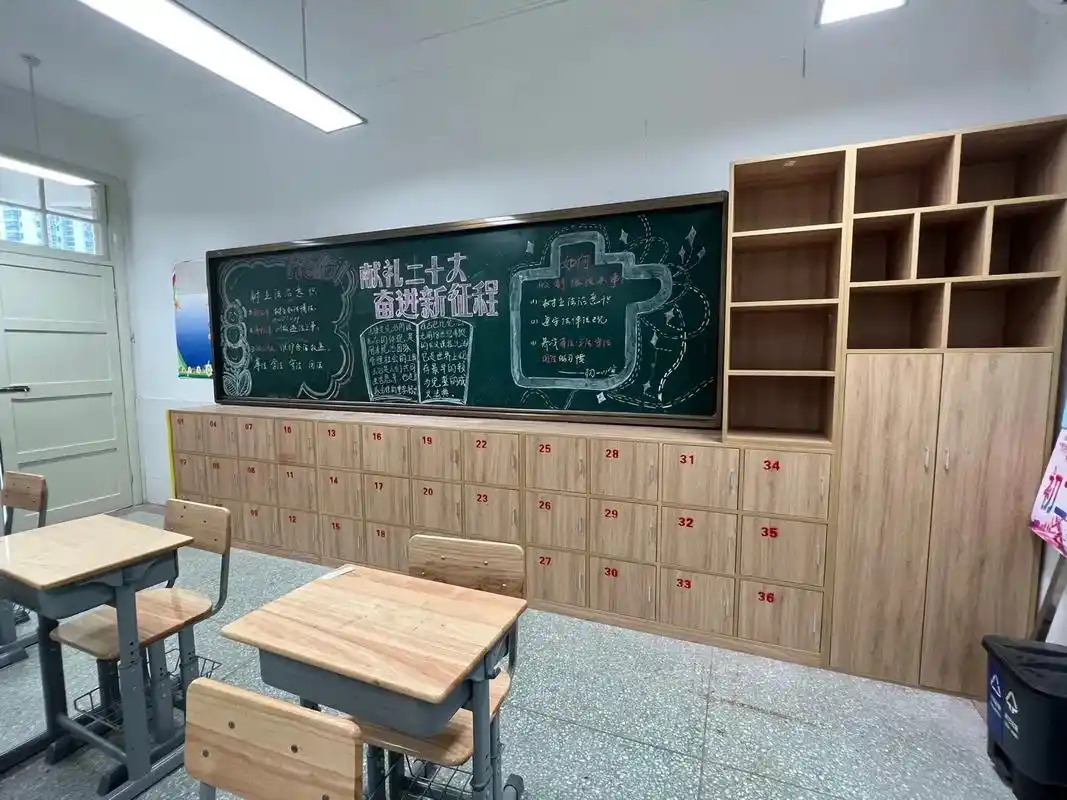 文峰初中加油.我喜欢教室后的储物柜,感觉很 - 抖音