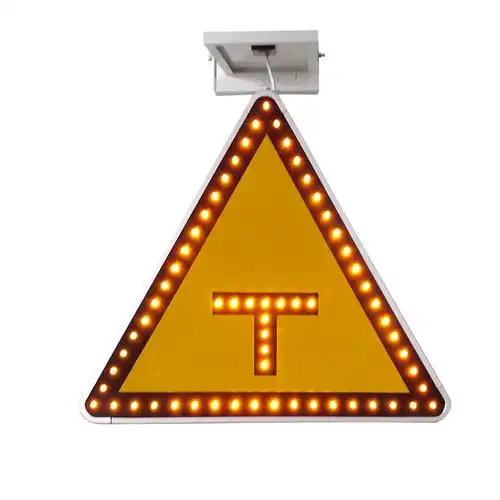 led道路交通标志牌 太阳能主动发光标志牌 内容尺寸可定制