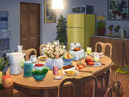 日系场景 餐桌2