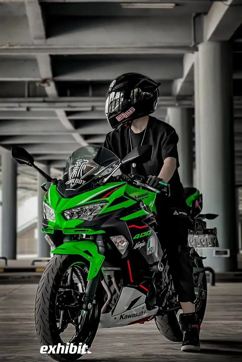 机车摄影 #川崎ninja400 - 抖音