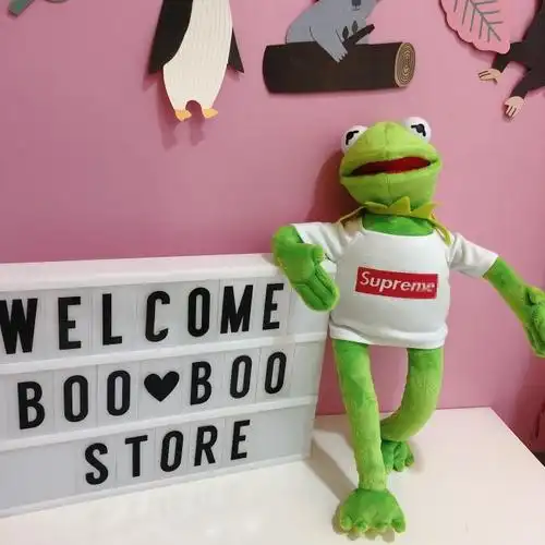 青蛙公仔旅行芝麻街长腿青蛙挂件公仔kermit科密特青蛙玩偶科米蛙自闭