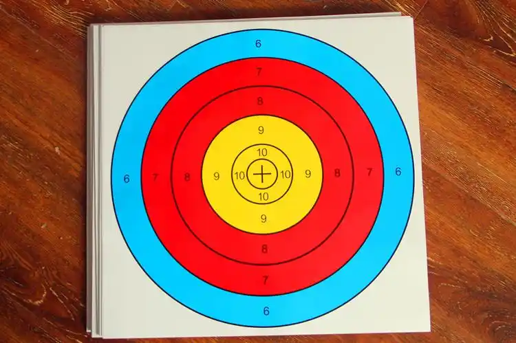 弓箭靶纸靶图射箭射击复合反曲弓弹弓eva靶子比赛全环60x60靶架纸