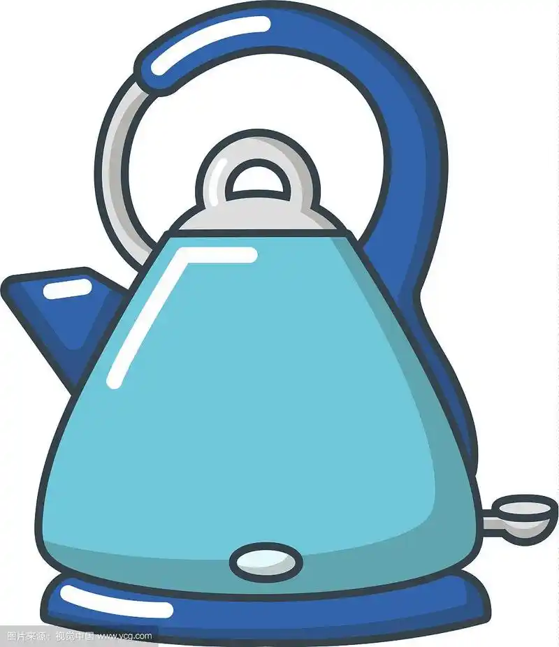 卡通风格的电水壶图标