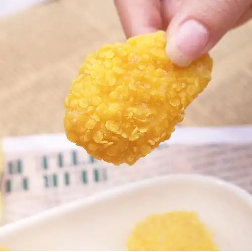 夏星食品吮指小食玉米布丁1000g油炸冷冻甜品玉米