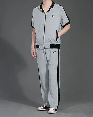 厂家专供男款运动休闲服运动服套装短款运动装 夏季新款 短袖j128