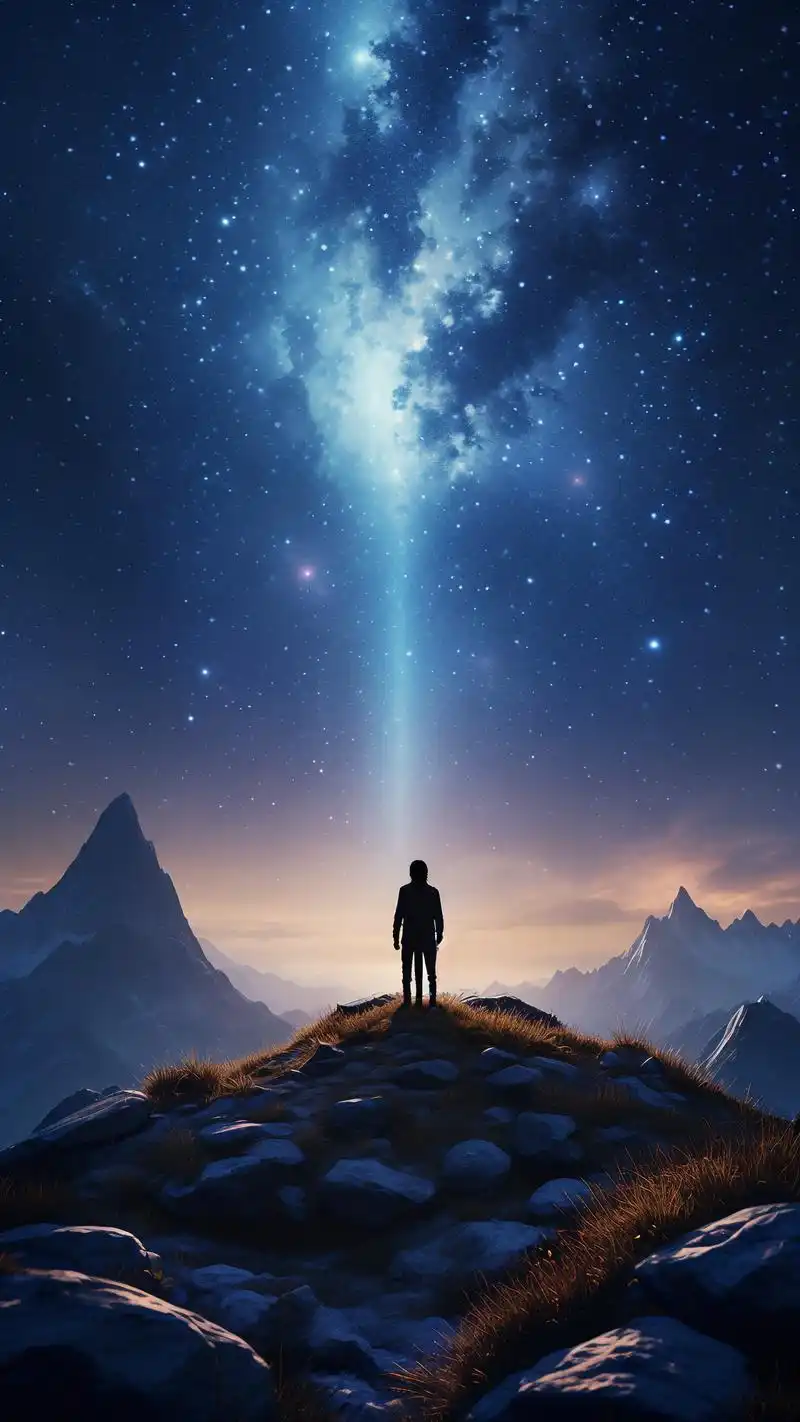 90星空银河壁纸,打造梦幻手机桌面 04飞越星辰大海,探索未知宇宙