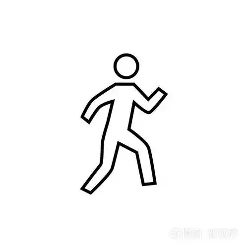 步行的人图标插画-正版商用图片0x5ndv-摄图新视界