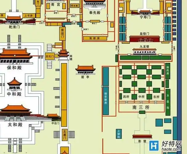 故宫平面图(北京故宫图文详解)