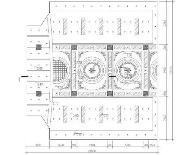 顶棚装饰详图6  总缩略图立即下载170款天花吊顶装饰cad图库立即显刎