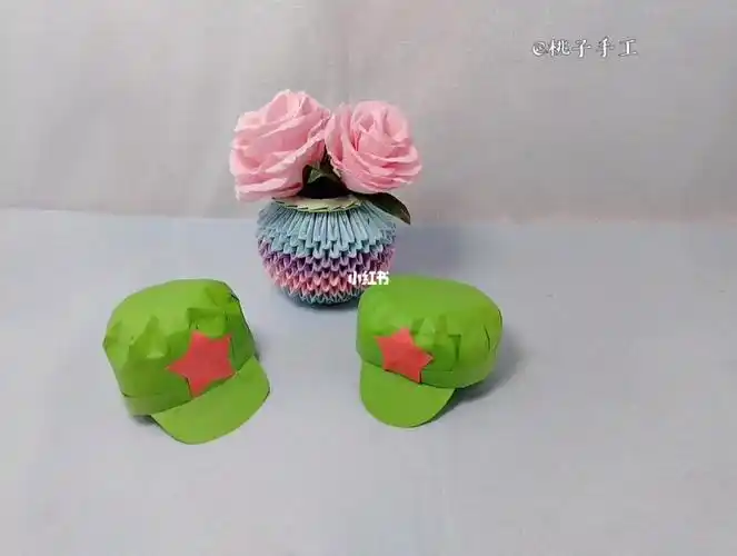 国庆节手工军帽