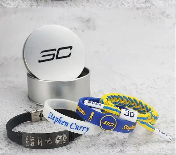 球星推荐nba篮球库里手环30号珍藏版限量勇士运动硅胶腕带夜光周边