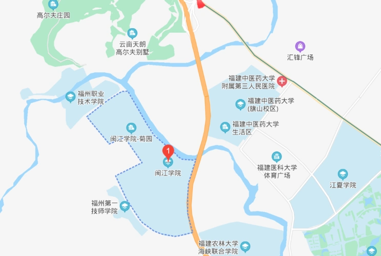 闽江学院大学城校区_考点地址_考点地图_乘车路线_福建公务员考试考点