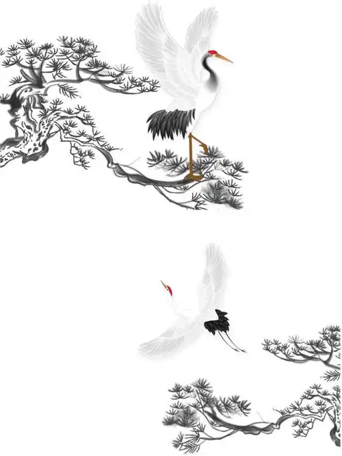 28款97国潮古风95松树png免抠素材