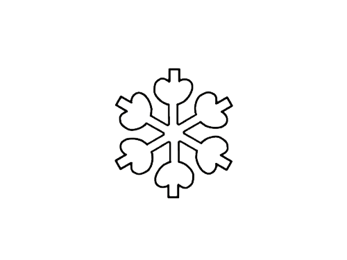雪花片雪花简笔画七