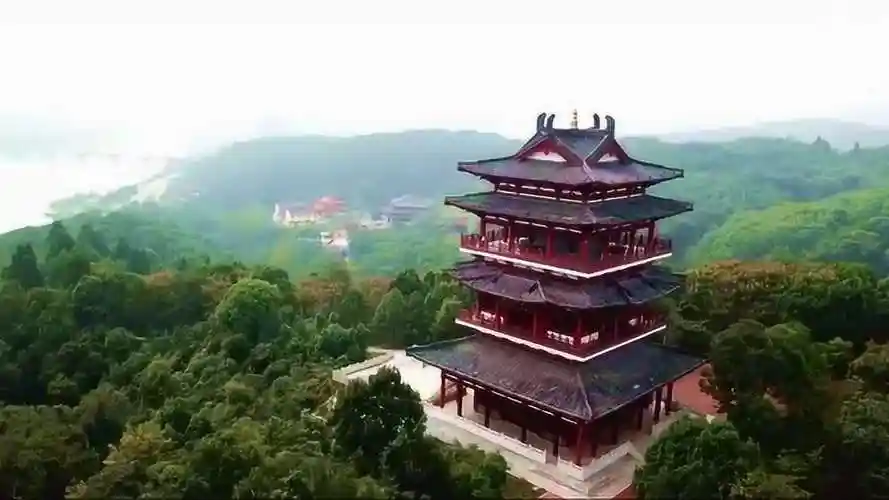 最美宜昌,航拍宜昌市夷陵区小溪塔森林公园