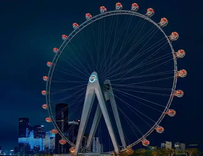 夜空下的摩天轮高清原图查看