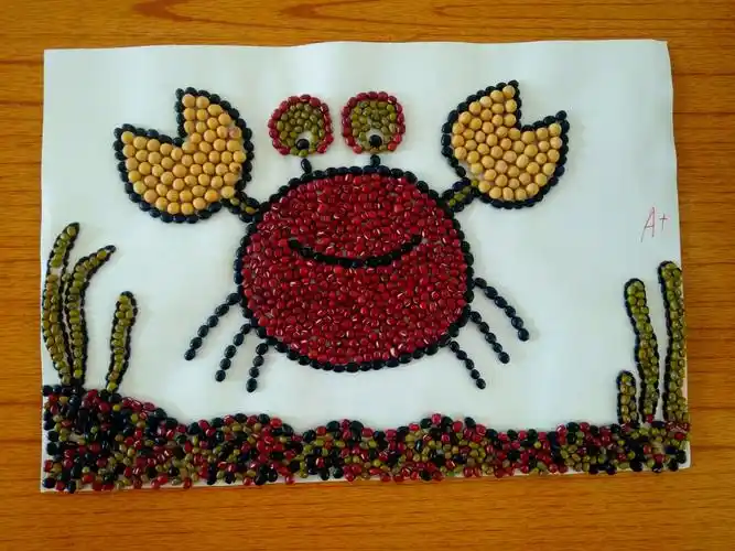 手工作品(种子贴画)