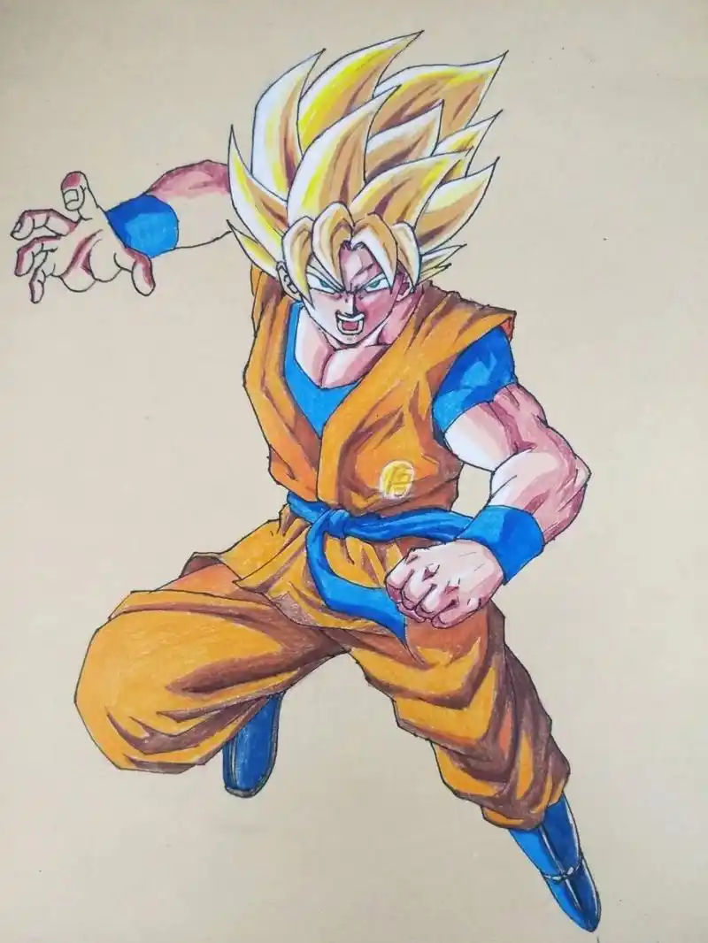 龙珠之卡卡罗特绘画步骤 鸟山明笔下最经典主角之一: 卡卡罗特(孙悟空