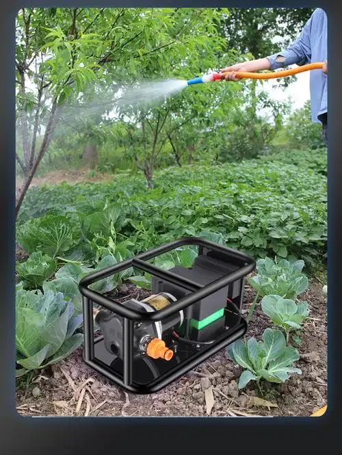 充电式大流量大功率自吸抽水泵抽水机农田灌溉浇水机浇菜浇地神器 长