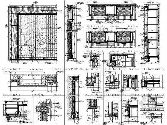 豪华主卧室节点详图