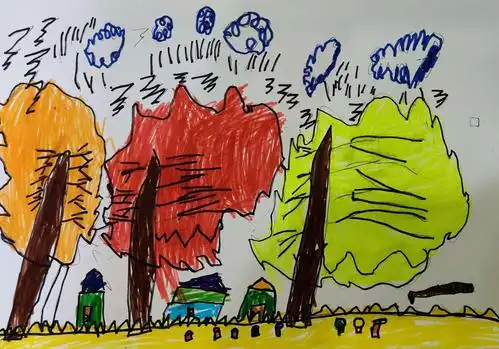 《秋天的树林》艺多多艺术周日10:30~12:00创意班