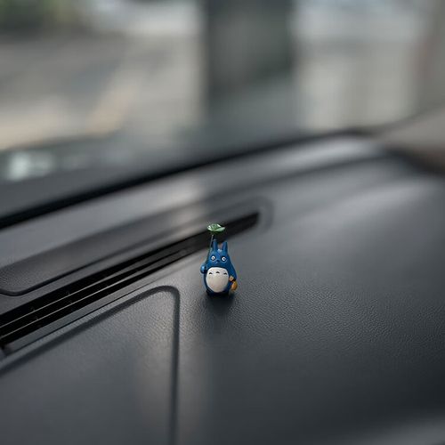 蓝色举荷叶龙猫送胶贴