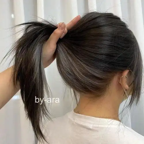 这几款初秋发型在韩国爆红内层挑染显脸小一刀切更性感有个性