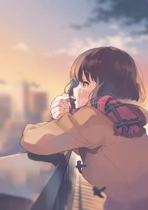 しょっぱいチョコレートにられば的哭泣人物插画图片