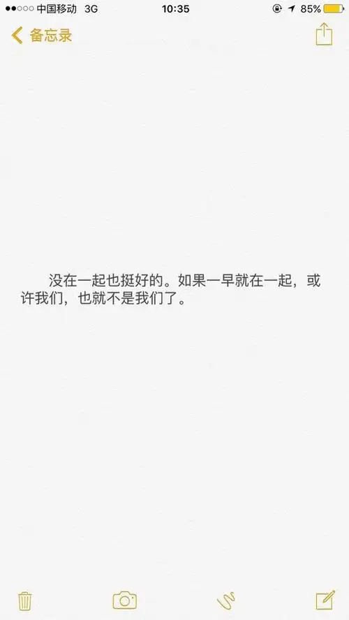 写在iphone备忘录中的爱情伤感风格的文字图片